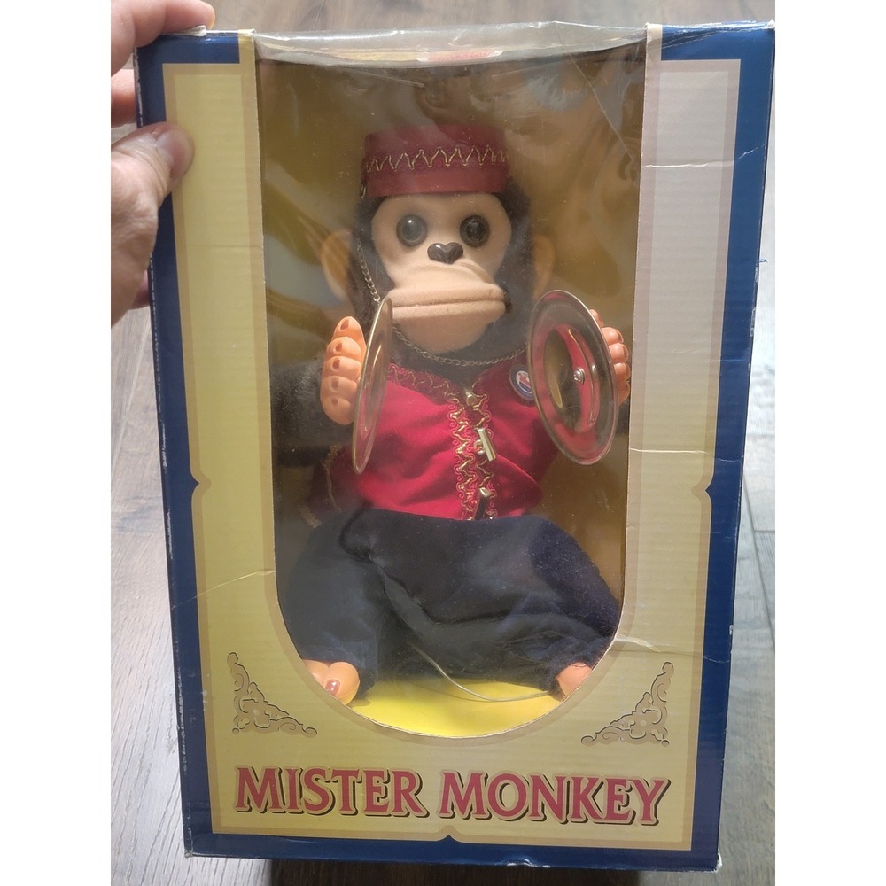 Charm Company Mister Monkey Battery Operated Cymbal Chimpanzee Toy 1999 RNC Pin
